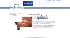 Desktop Screenshot of inaptitude.notaire-direct.com
