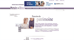 Desktop Screenshot of patrimoine.notaire-direct.com