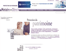 Tablet Screenshot of patrimoine.notaire-direct.com
