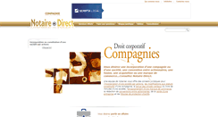 Desktop Screenshot of compagnie.notaire-direct.com