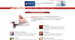 Desktop Screenshot of notaire-direct.com