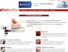 Tablet Screenshot of notaire-direct.com