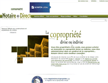 Tablet Screenshot of condo.notaire-direct.com