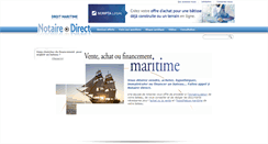 Desktop Screenshot of maritime.notaire-direct.com