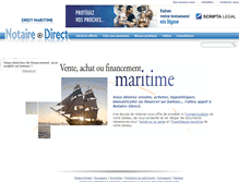 Tablet Screenshot of maritime.notaire-direct.com