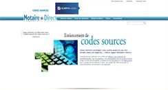Desktop Screenshot of codessources.notaire-direct.com