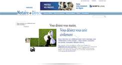Desktop Screenshot of mariage.notaire-direct.com
